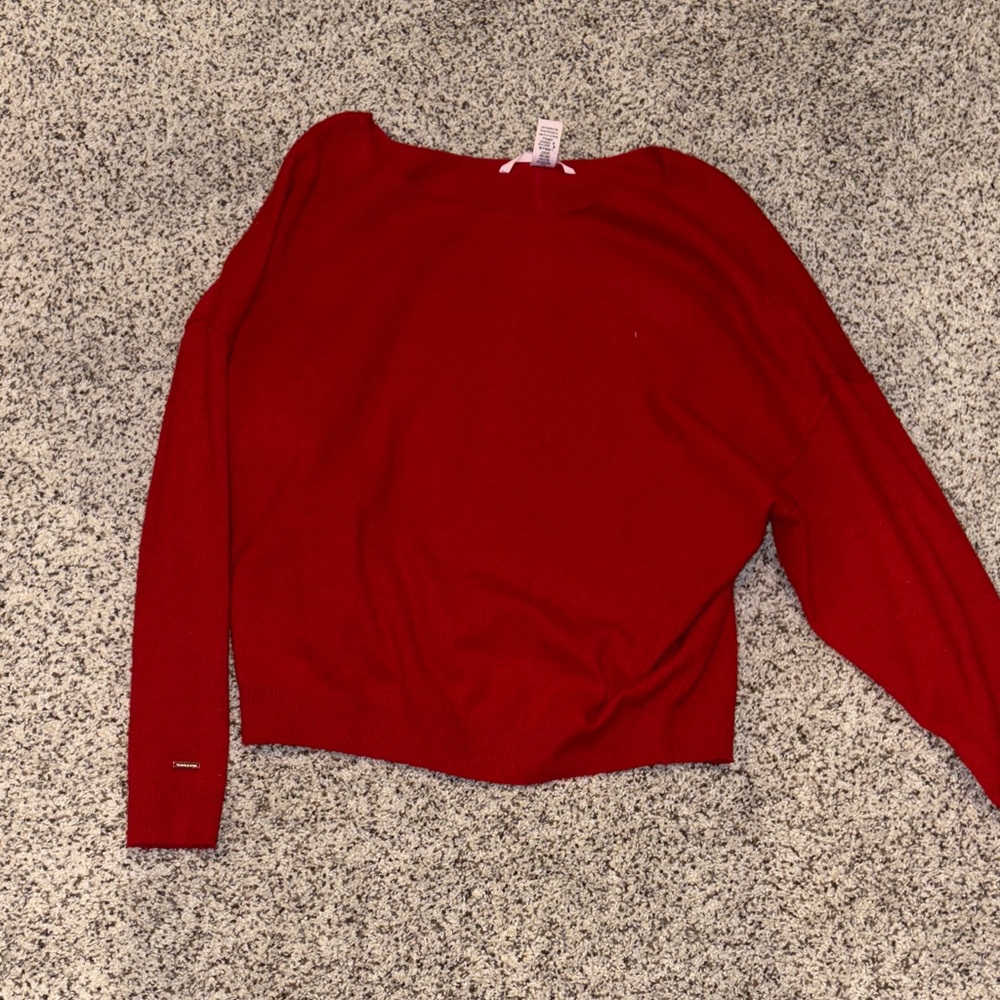 Victoria's Secret Vibrant Red Crew Neck Sweater